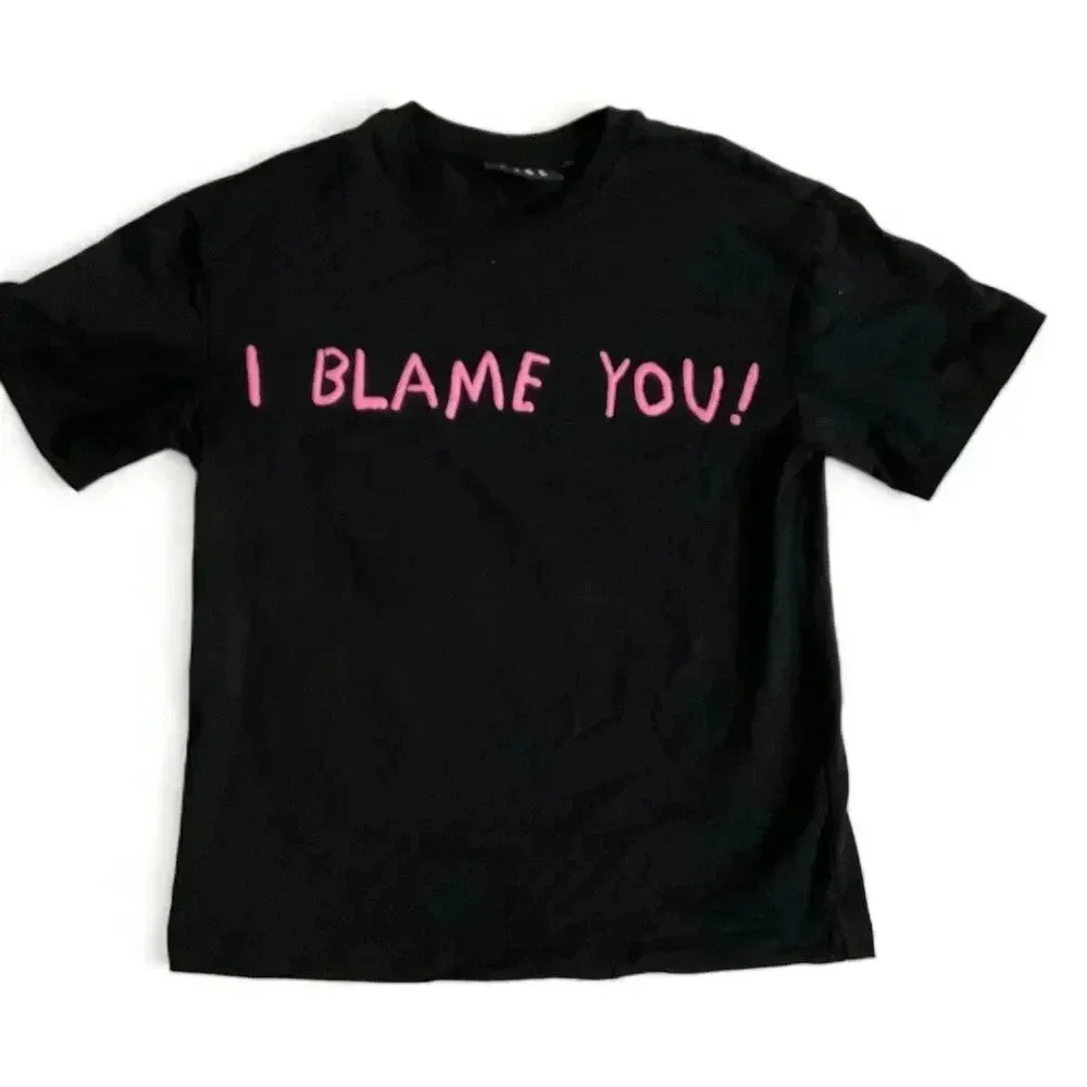 Evol Black Crew Neck‎ Love Is For Lames Medium Tshirt